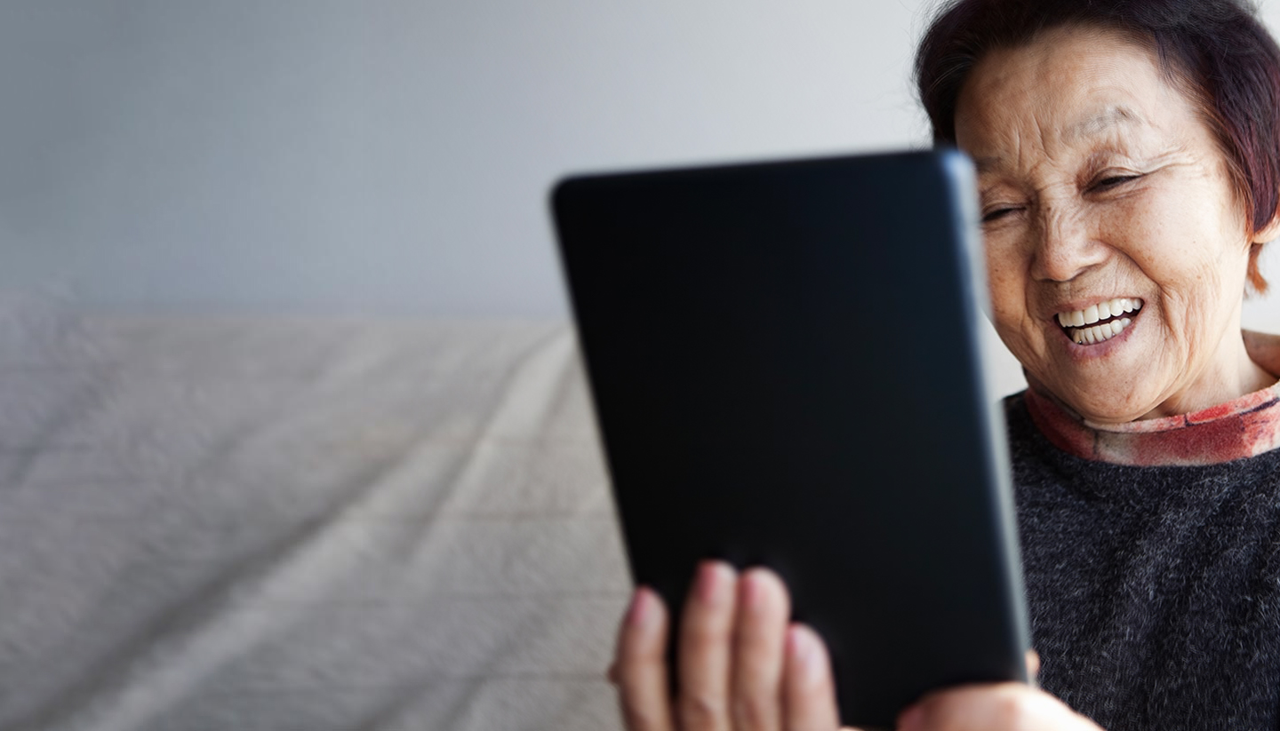 Woman with tablet